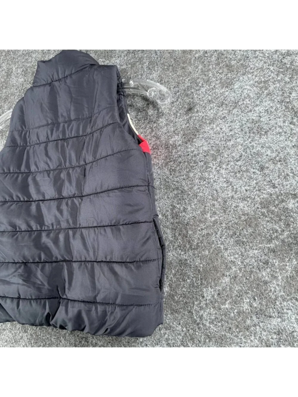 Puma Puffer‎ Vest Girls S Black Colorblock Full Zip Sleeveless Running Athletic